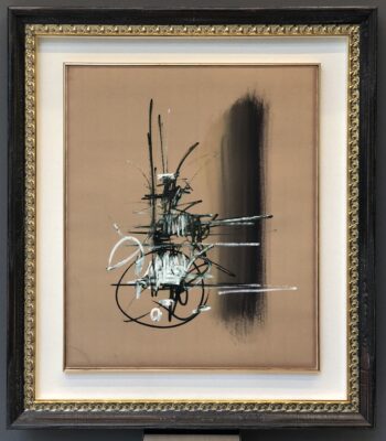 Composition by Georges Mathieu, for sale at AM Arte Moderna