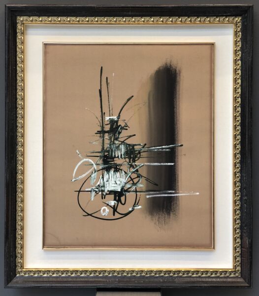 Composition by Georges Mathieu, for sale at AM Arte Moderna