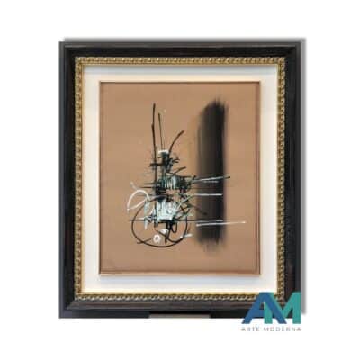 Composition by Georges Mathieu for sale AM Arte Moderna