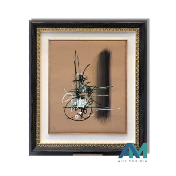 Composition by Georges Mathieu for sale AM Arte Moderna