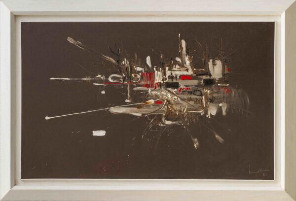 Petit hommage àu Marguis Courat de Mont Ferrat by Georges Mathieu for sale AM Arte Moderna